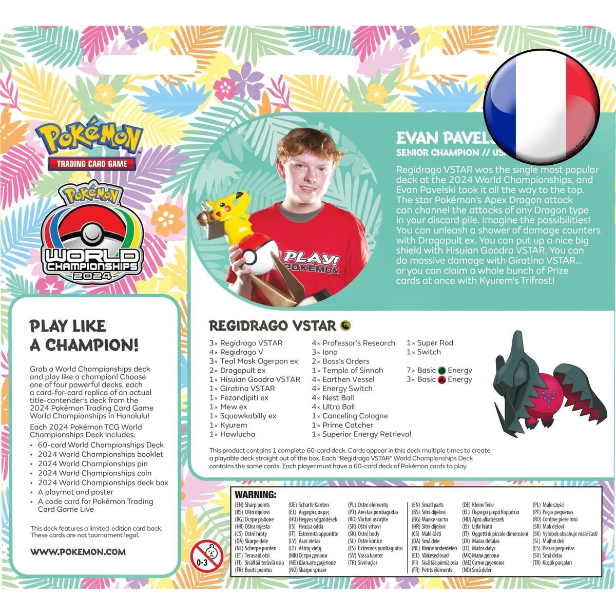 Deck des Championnats du Monde du JCC Pokémon 2024 - Regidrago VSTAR - Pokémon - FR