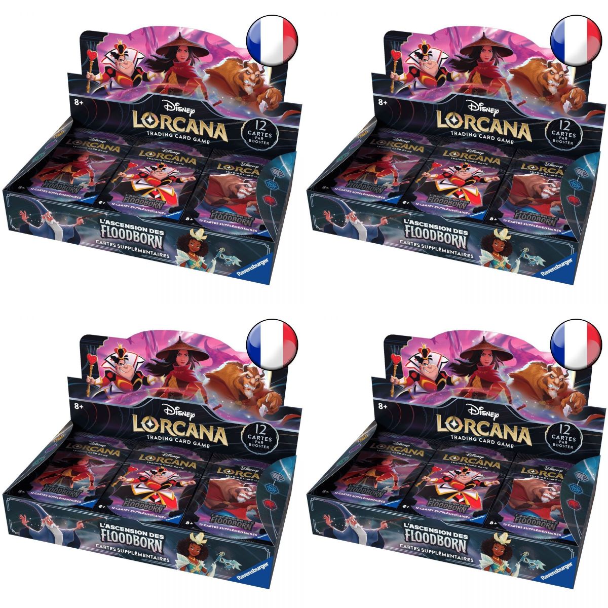 Booster 12 Cartes (Langue Anglais) Disney Lorcana Rise Of The Floodborn