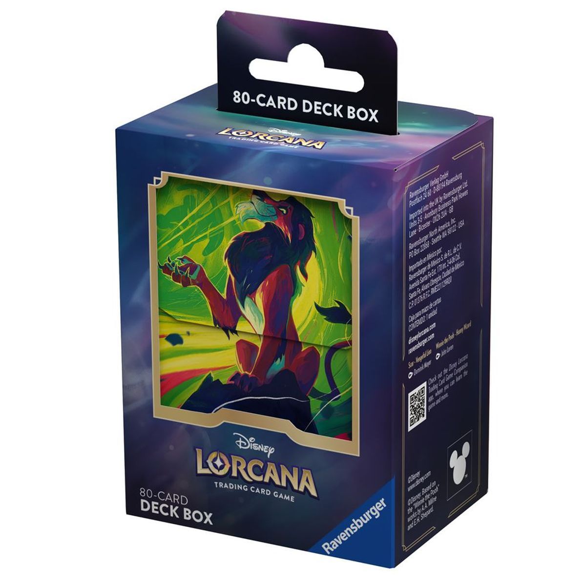 Disney Lorcana - Deck Box - Mer Azurite - Scar - Scellé