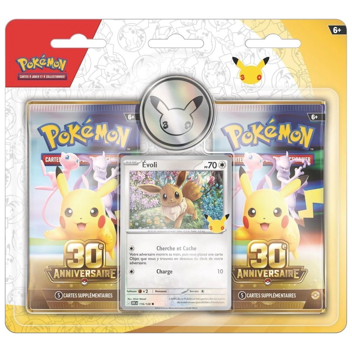 Duo-Pack - 2 Boosters - Evoli - 30e anniversaire [ME05.5][30C] - Pokémon - FR