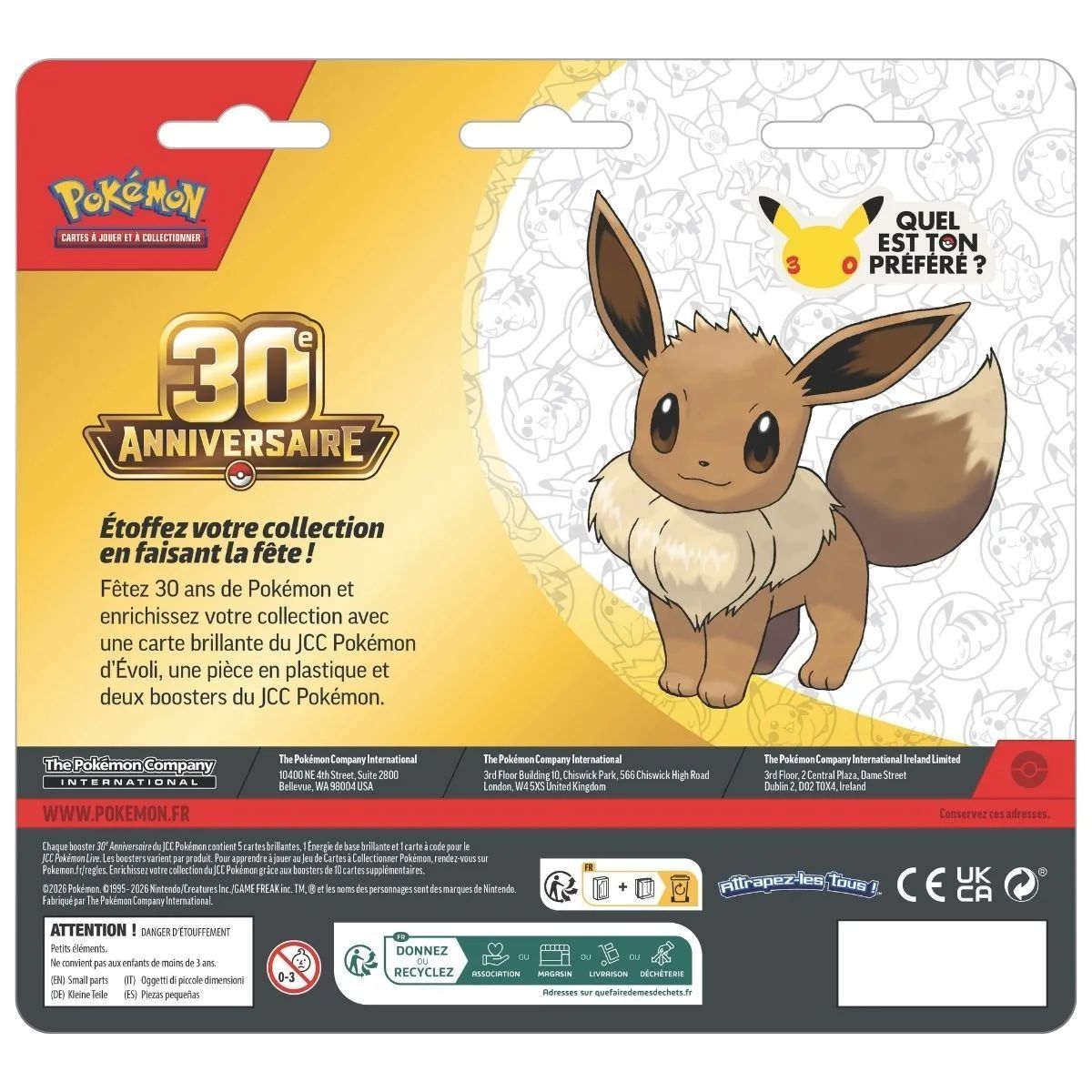 Duo-Pack - 2 Boosters - Evoli - 30e anniversaire [ME05.5][30C] - Pokémon - FR