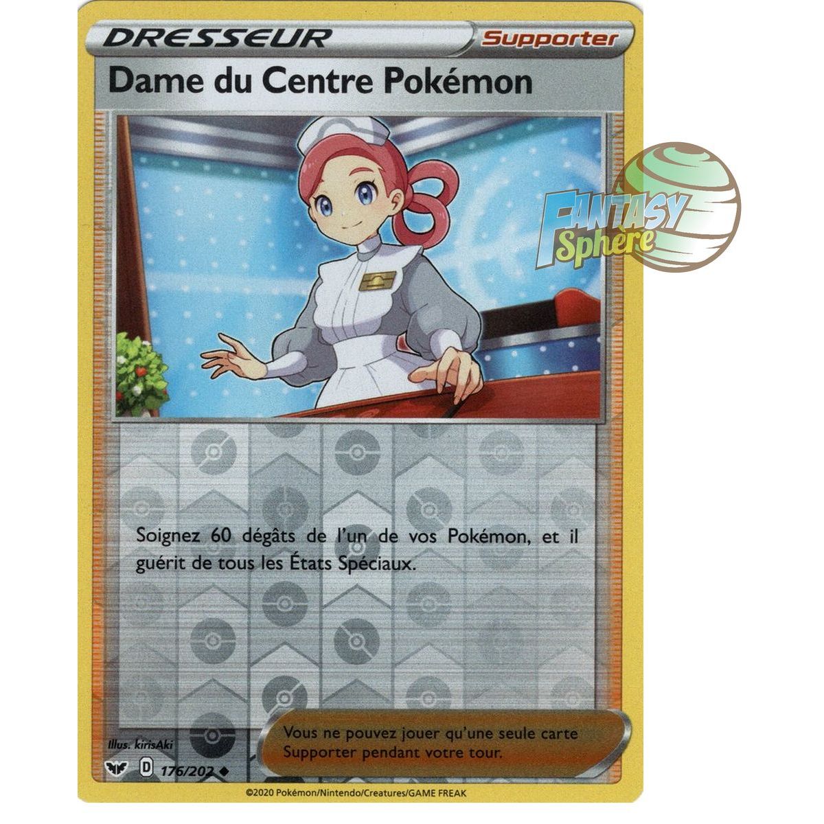 Item Dame du Centre Pokémon - Reverse 176/202 - Epee et Bouclier 1