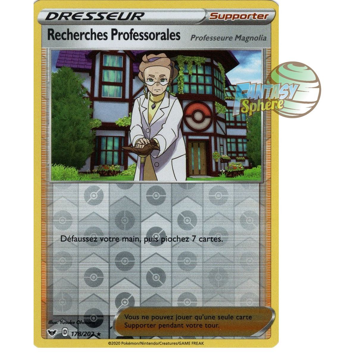 Item Recherches Professorales Professeur Magnolia - Reverse 178/202 - Epee et Bouclier 1