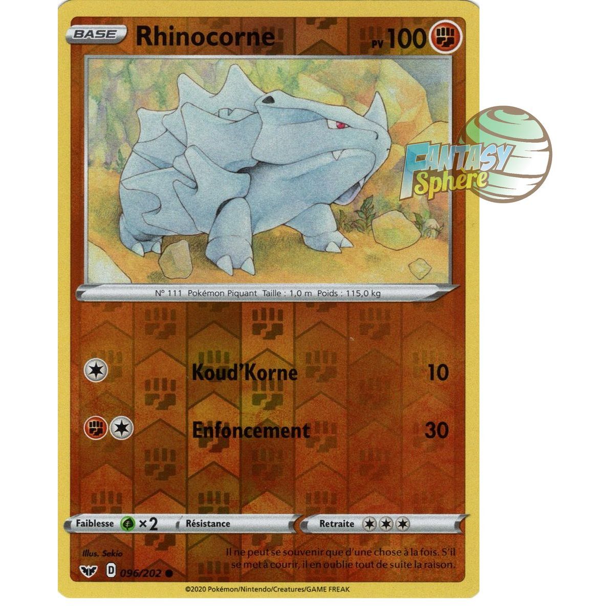 Rhinocorne - Reverse 96/202 - Epee et Bouclier 1