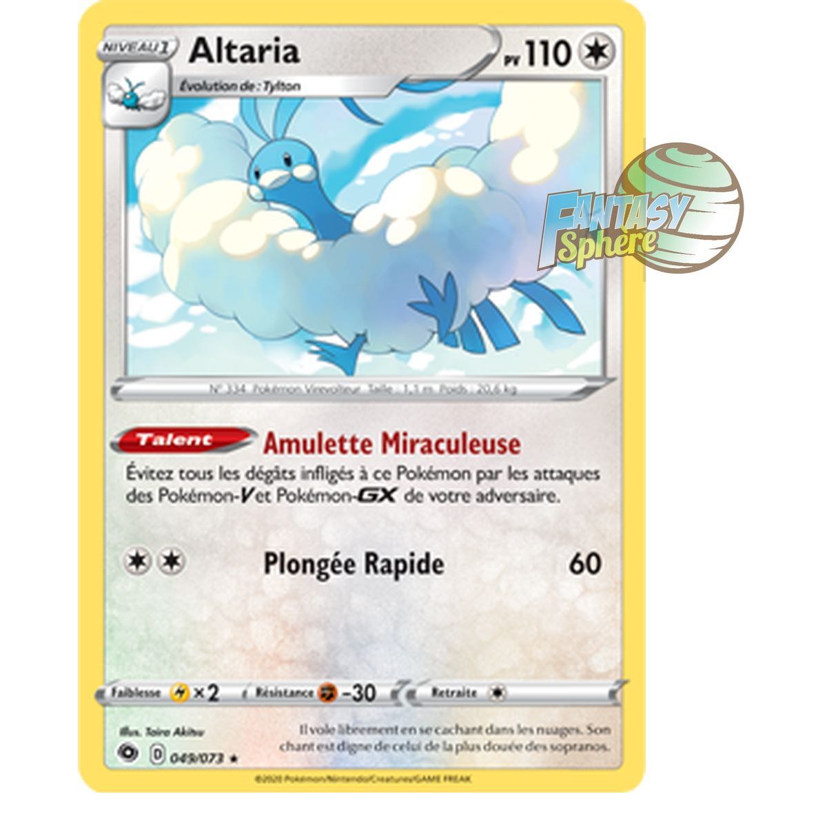 Altaria - Holo Rare 49/73 - Epee Bouclier 3.5 La Voie Du Maitre