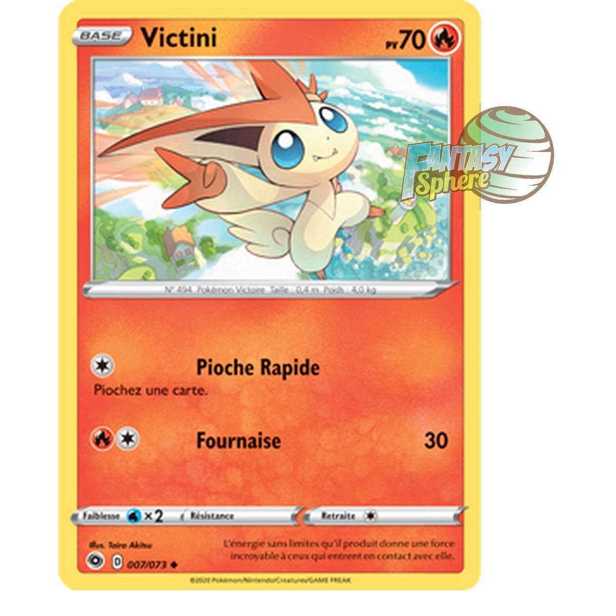 Victini - Reverse 7/73 - Epee Bouclier 3.5 La Voie Du Maitre