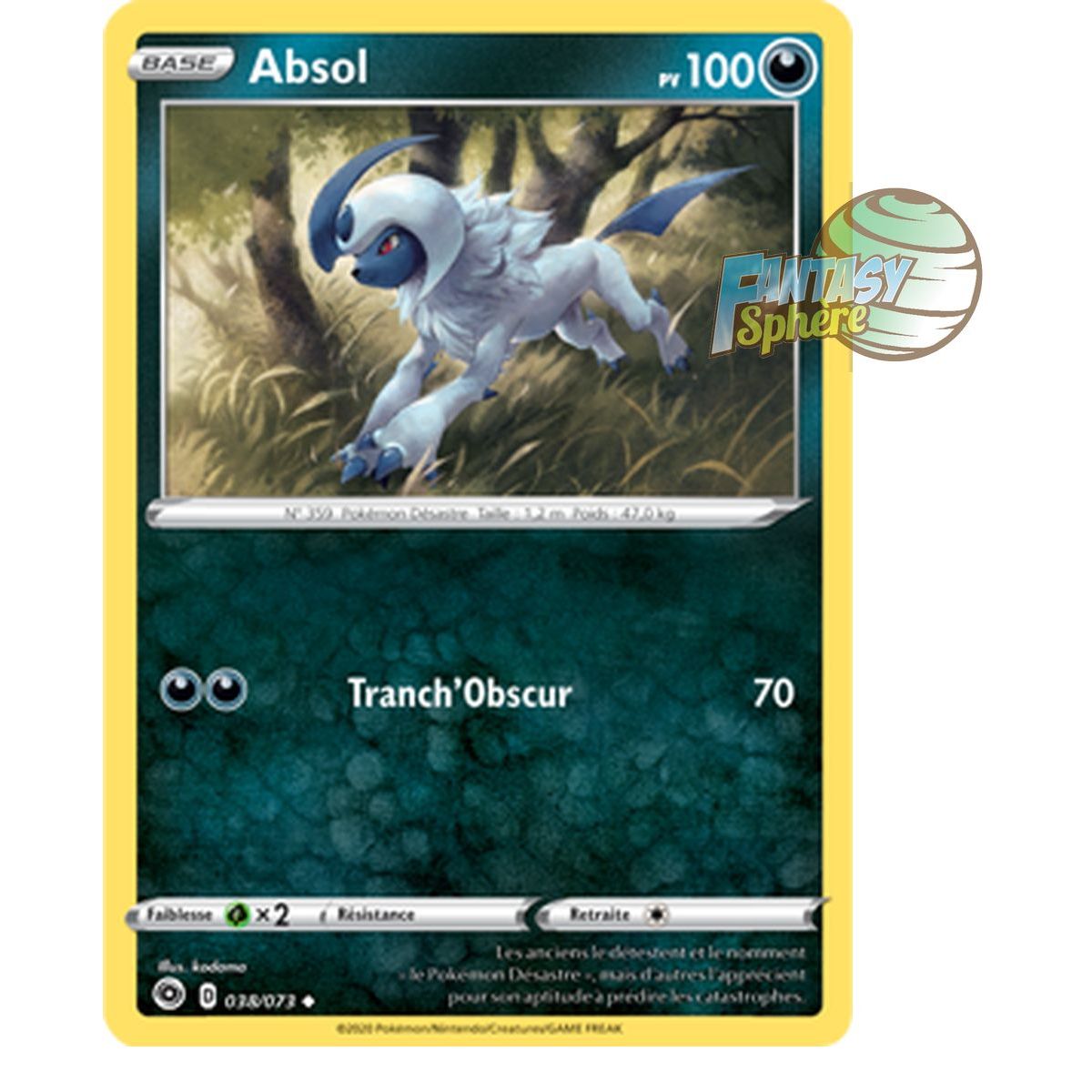 Item Absol - Reverse 38/73 - Epee Bouclier 3.5 La Voie Du Maitre
