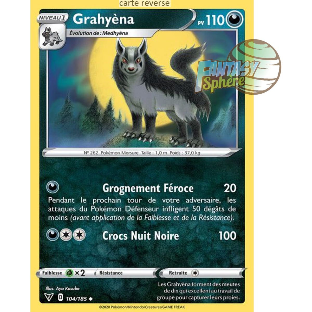 Grahyèna - Reverse 104/185 - Epee et Bouclier 4 Voltage Eclatant