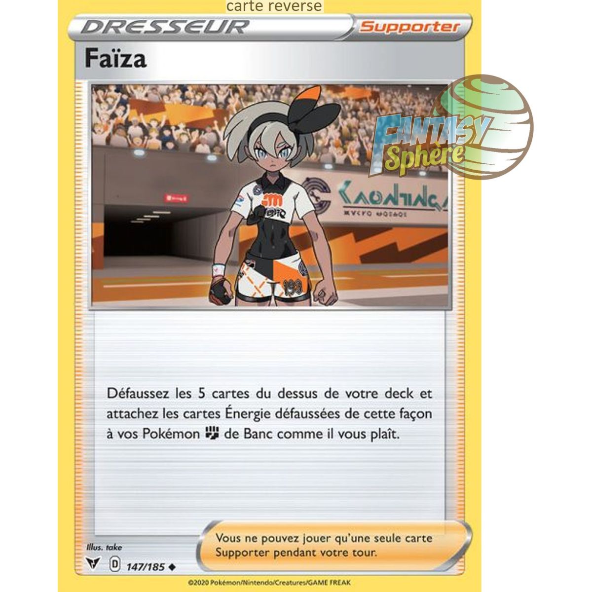 Faïza - Reverse 147/185 - Epee et Bouclier 4 Voltage Eclatant