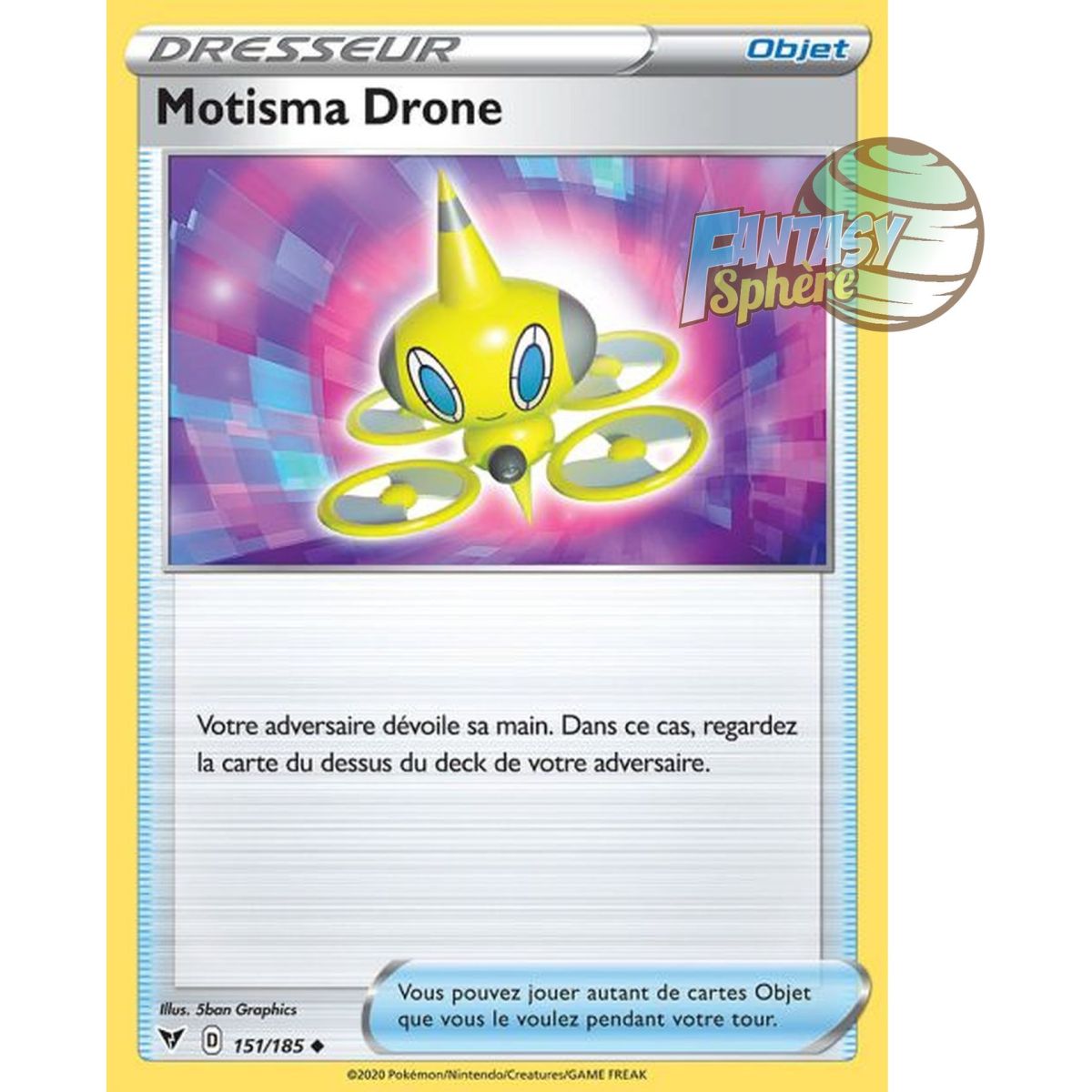 Motisma Drone - Peu commune 151/185 - Epee et Bouclier 4 Voltage Eclatant