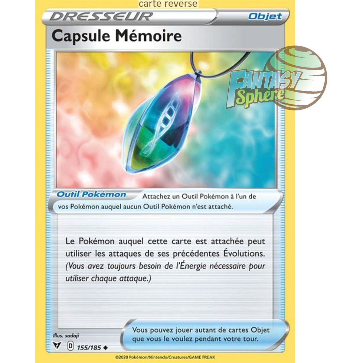 Item Capsule Mémoire - Reverse 155/185 - Epee et Bouclier 4 Voltage Eclatant