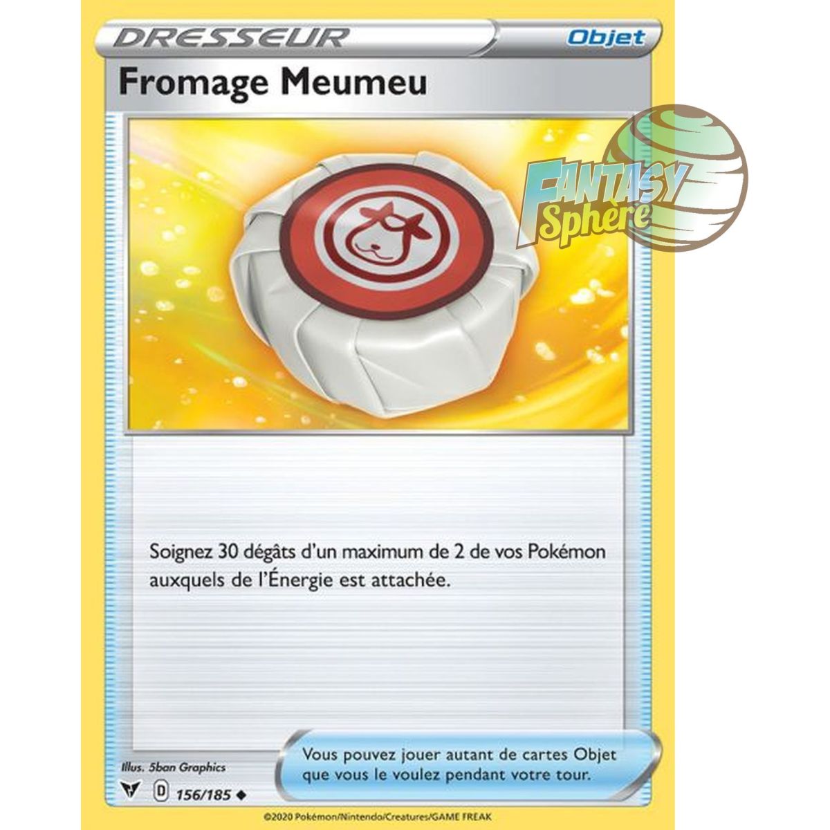 Item Fromage Meumeu - Peu commune 156/185 - Epee et Bouclier 4 Voltage Eclatant