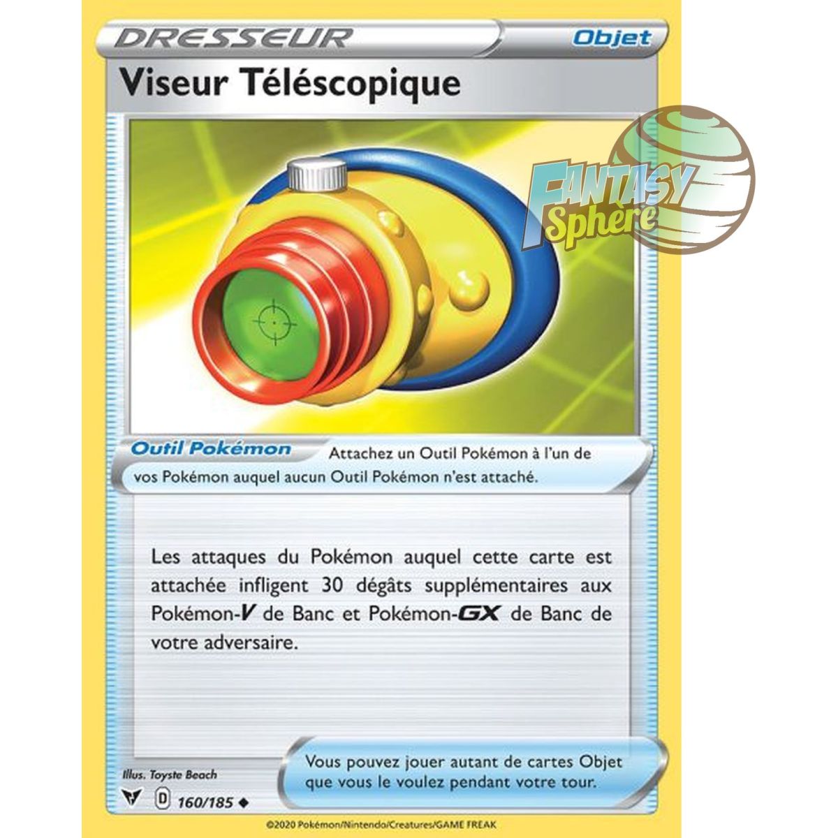 Viseur Téléscopique - Peu commune 160/185 - Epee et Bouclier 4 Voltage Eclatant