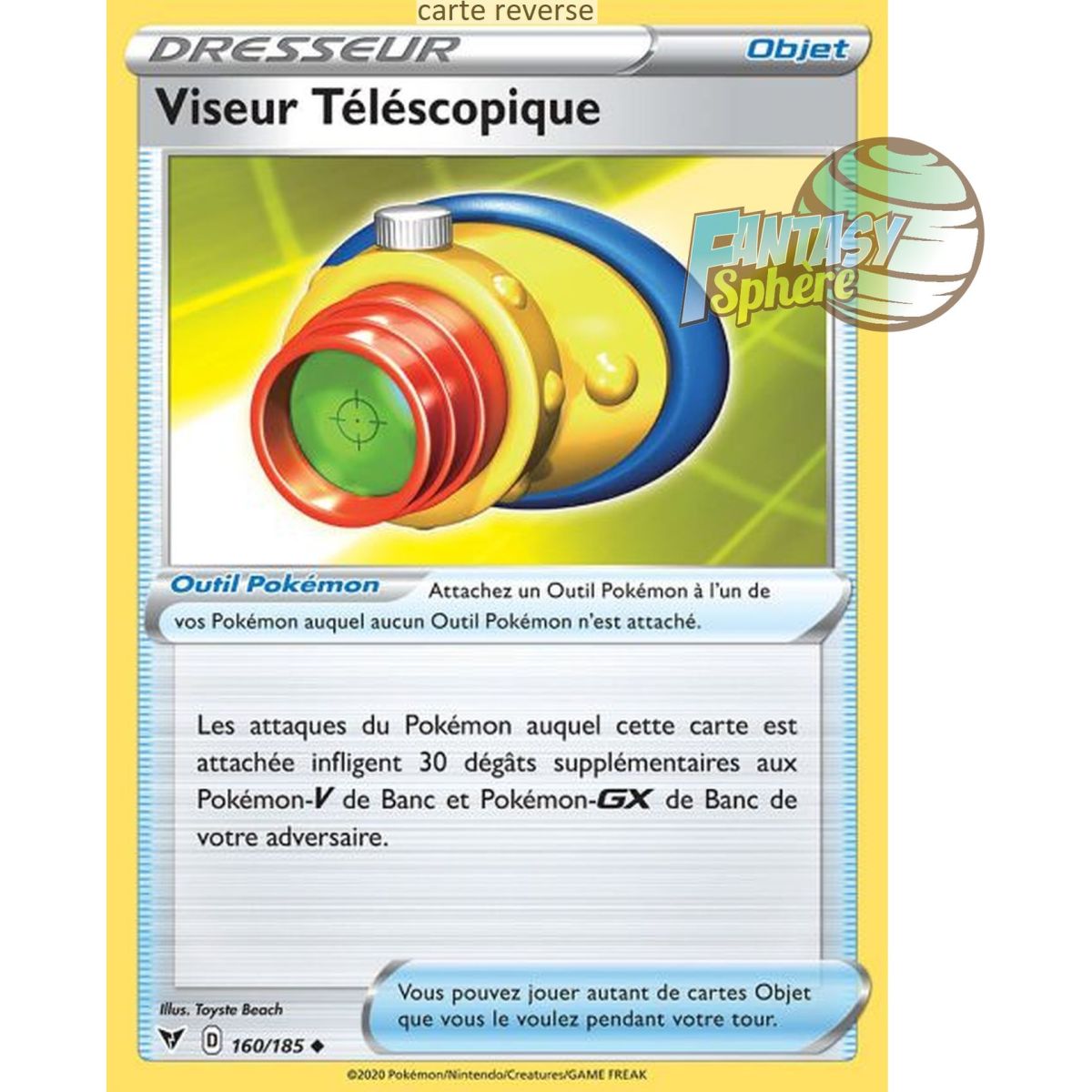 Viseur Téléscopique - Reverse 160/185 - Epee et Bouclier 4 Voltage Eclatant