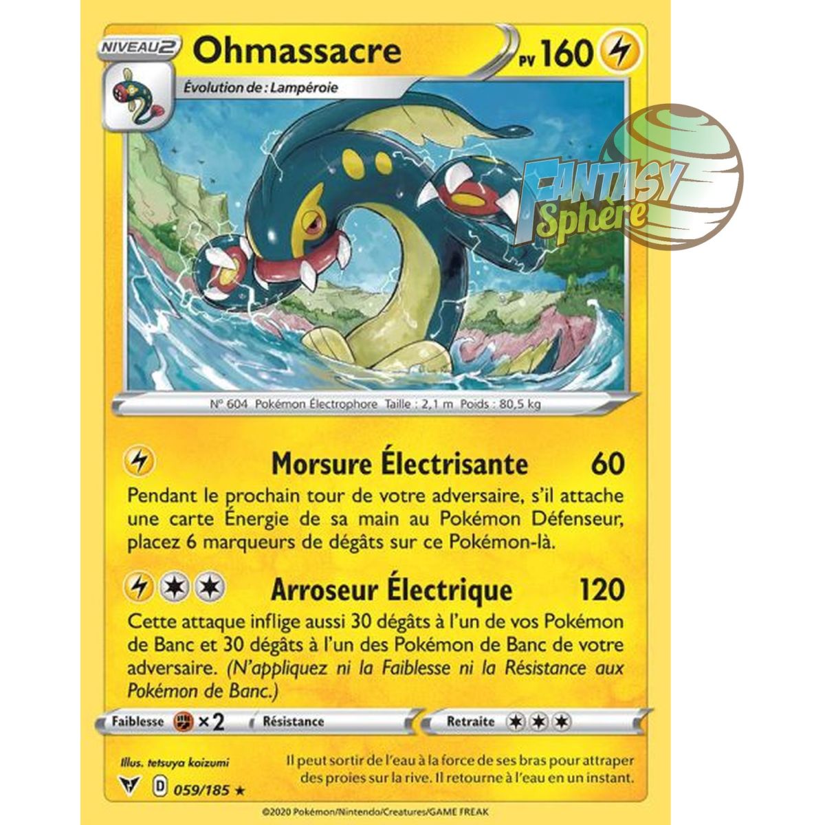 Item Ohmassacre - Rare 59/185 - Epee et Bouclier 4 Voltage Eclatant