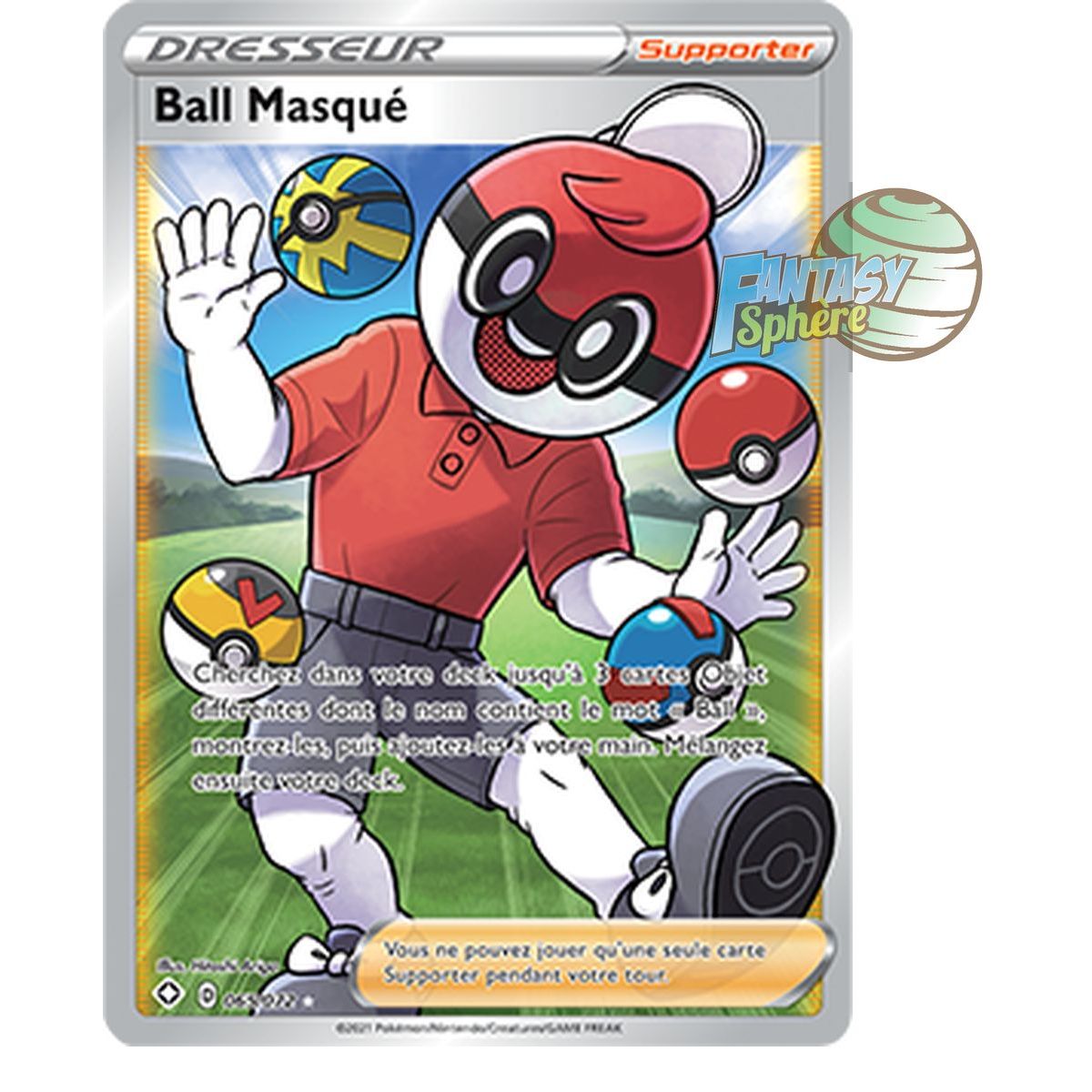 Item Ball Masqué - Full Art Ultra Rare 65/72 - Epee et Bouclier 4.5 Destinées Radieuses