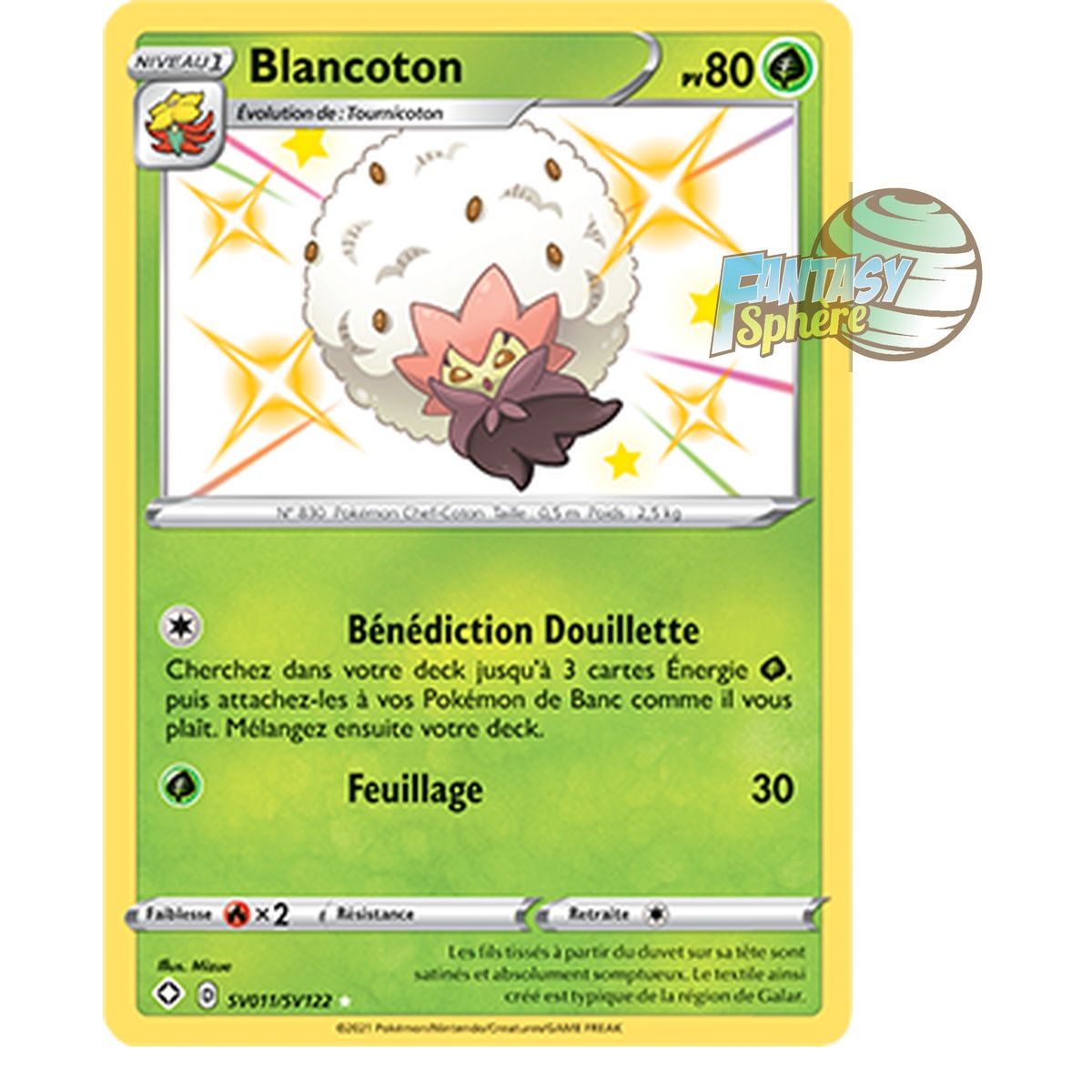 Blancoton - Shiny SV011/SV122 - Epee et Bouclier 4.5 Destinées Radieuses