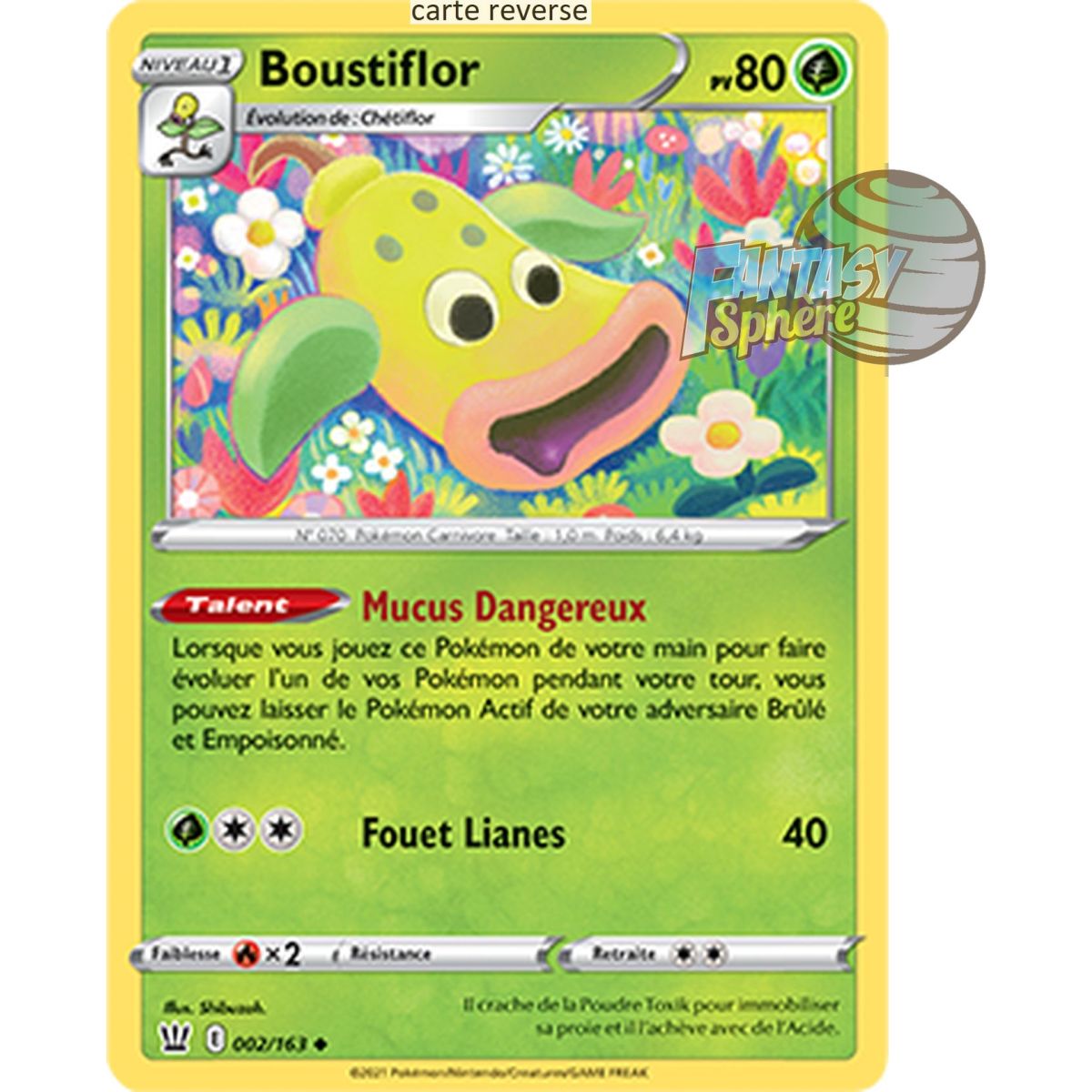 Boustiflor - Reverse 2/163 - Epee et Bouclier 5 Style de Combat