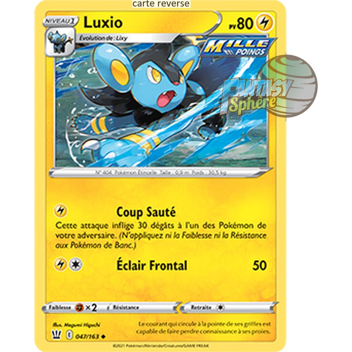 Luxio - Reverse 47/163 - Epee et Bouclier 5 Style de Combat