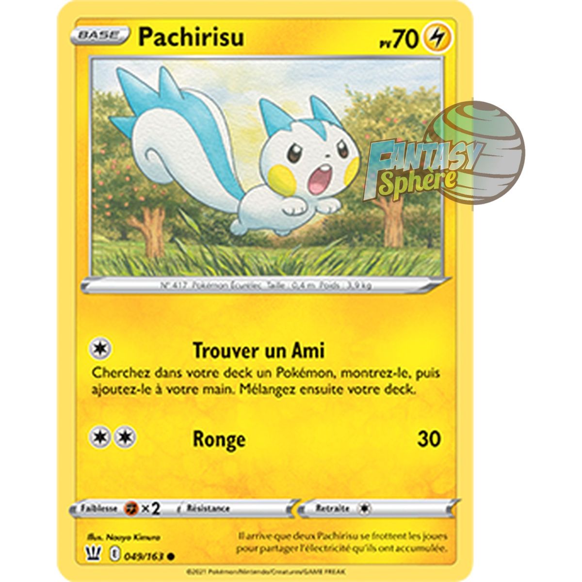 Item Pachirisu - Commune 49/163 - Epee et Bouclier 5 Style de Combat