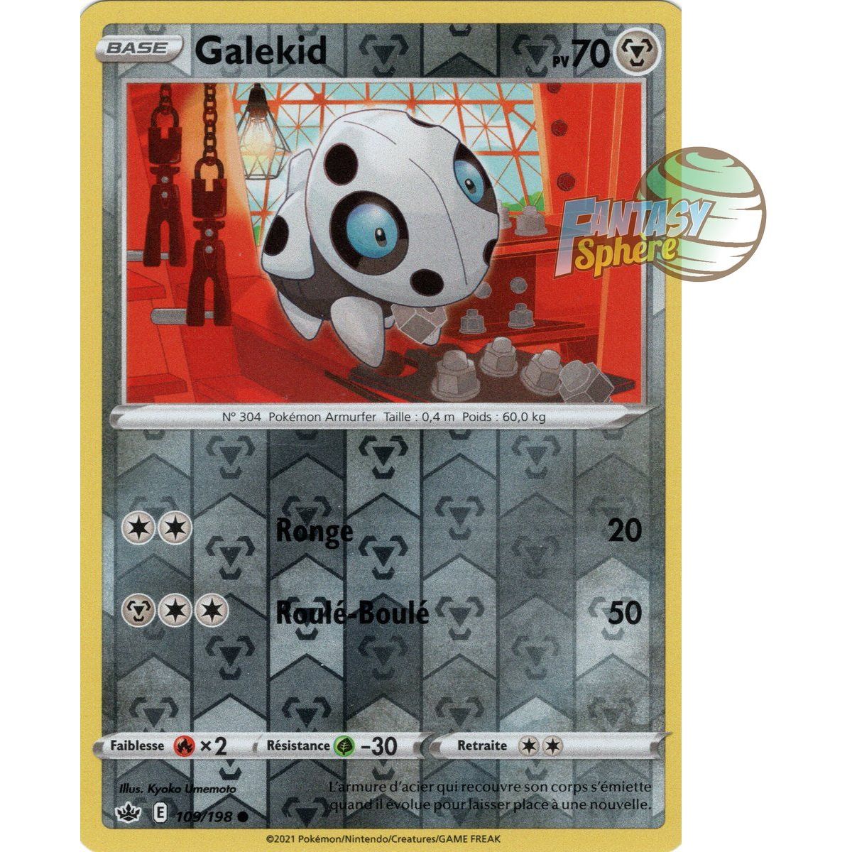 Galekid - Reverse 109/198 - Epee et Bouclier 6 Regne de Glace