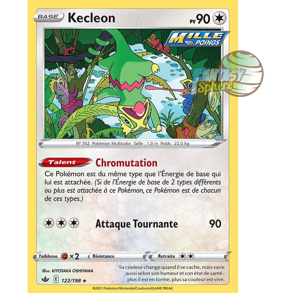 Item Kecleon - Rare 122/198 - Epee et Bouclier 6 Regne de Glace