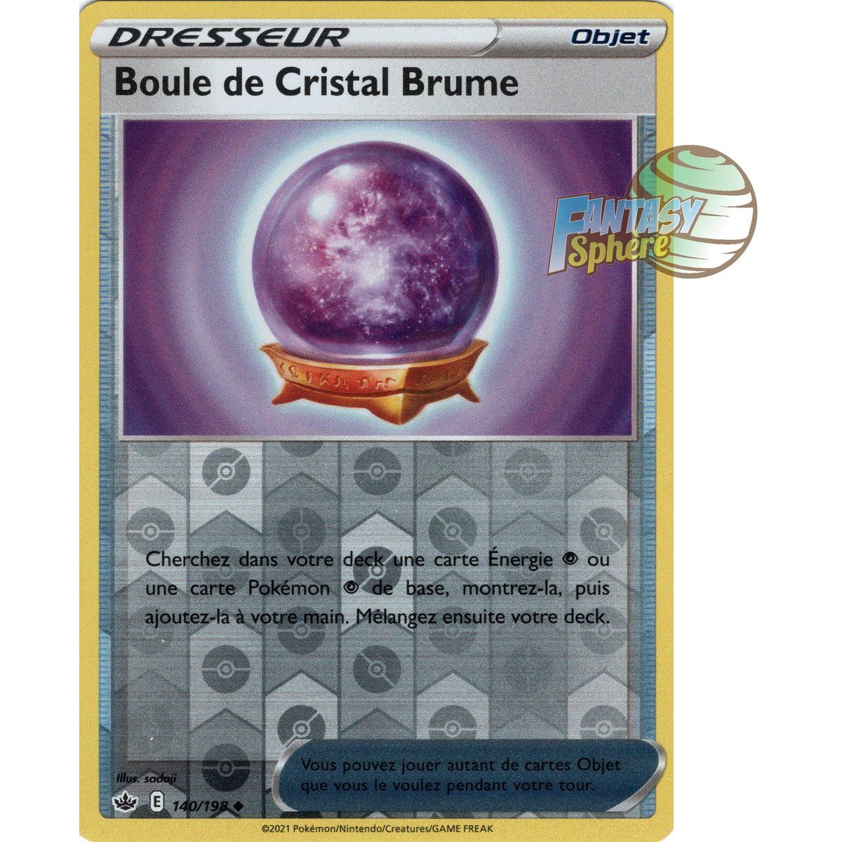 Item Boule de Cristal Brume - Reverse 140/198 - Epee et Bouclier 6 Regne de Glace