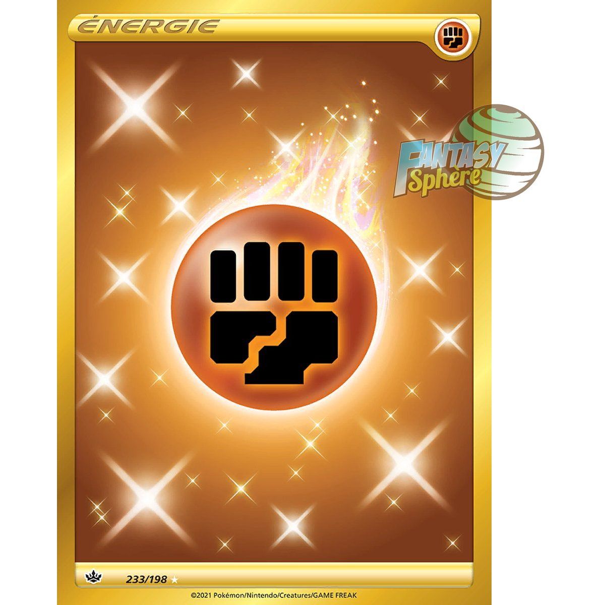 Item Énergie Combat - Secret Rare 233/198 - Epee et Bouclier 6 Regne de Glace