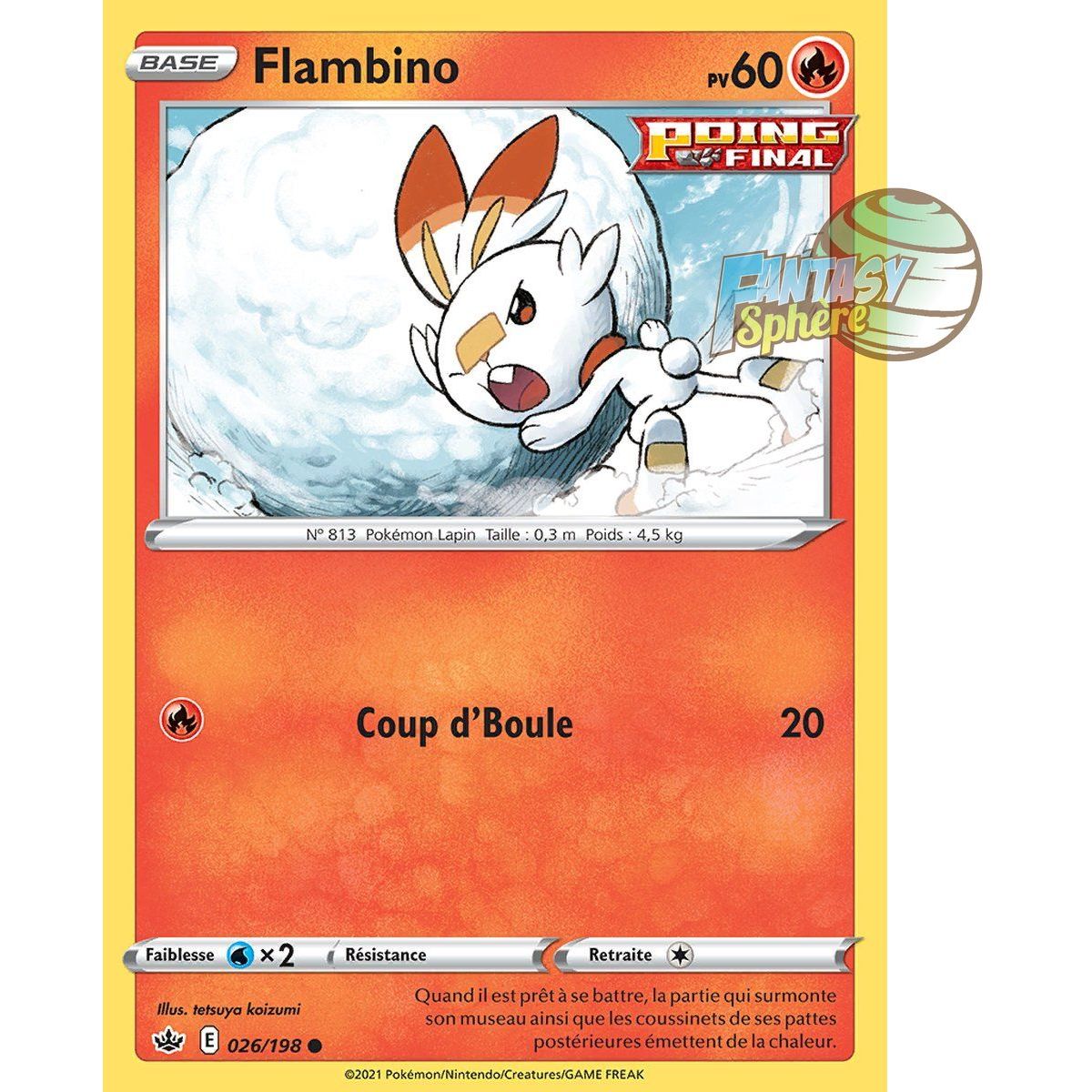 Item Flambino - Commune 26/198 - Epee et Bouclier 6 Regne de Glace