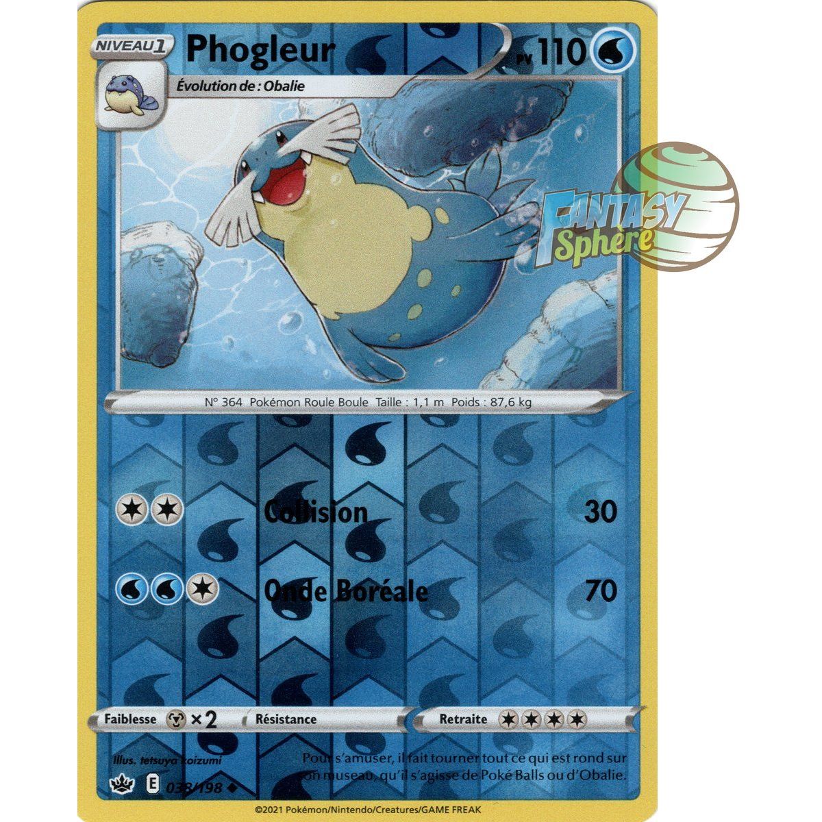 Phogleur - Reverse 38/198 - Epee et Bouclier 6 Regne de Glace