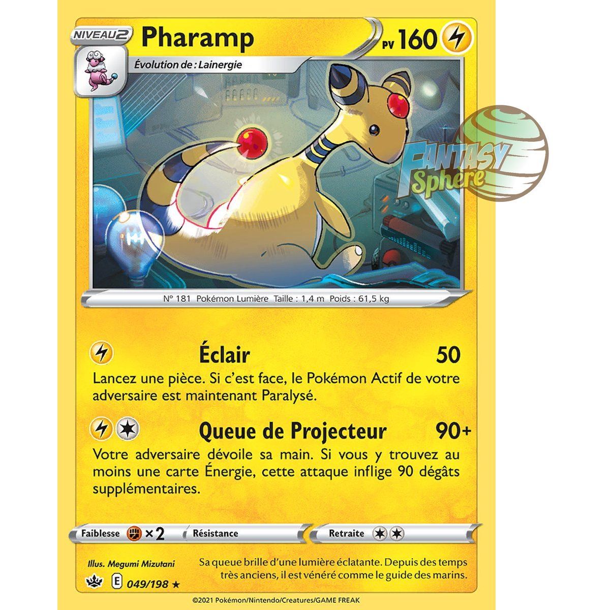 Pharamp - Rare 49/198 - Epee et Bouclier 6 Regne de Glace