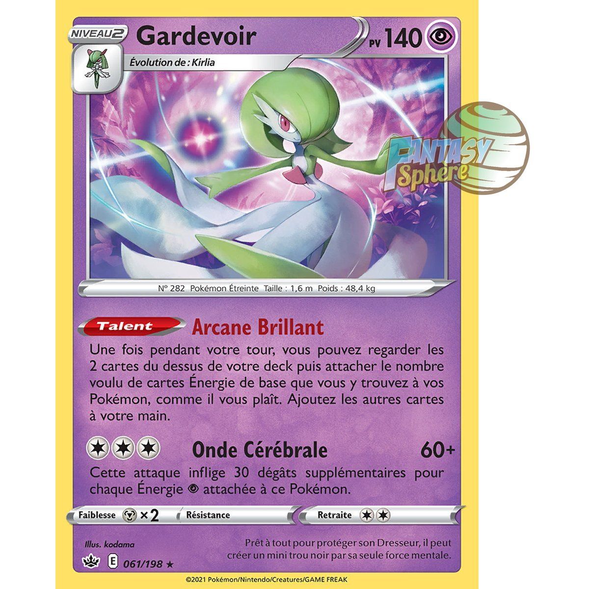 Gardevoir - Holo Rare 61/198 - Epee et Bouclier 6 Regne de Glace