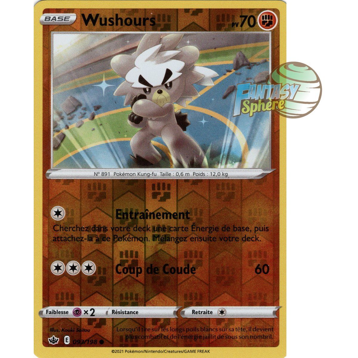Wushours - Reverse 93/198 - Epee et Bouclier 6 Regne de Glace