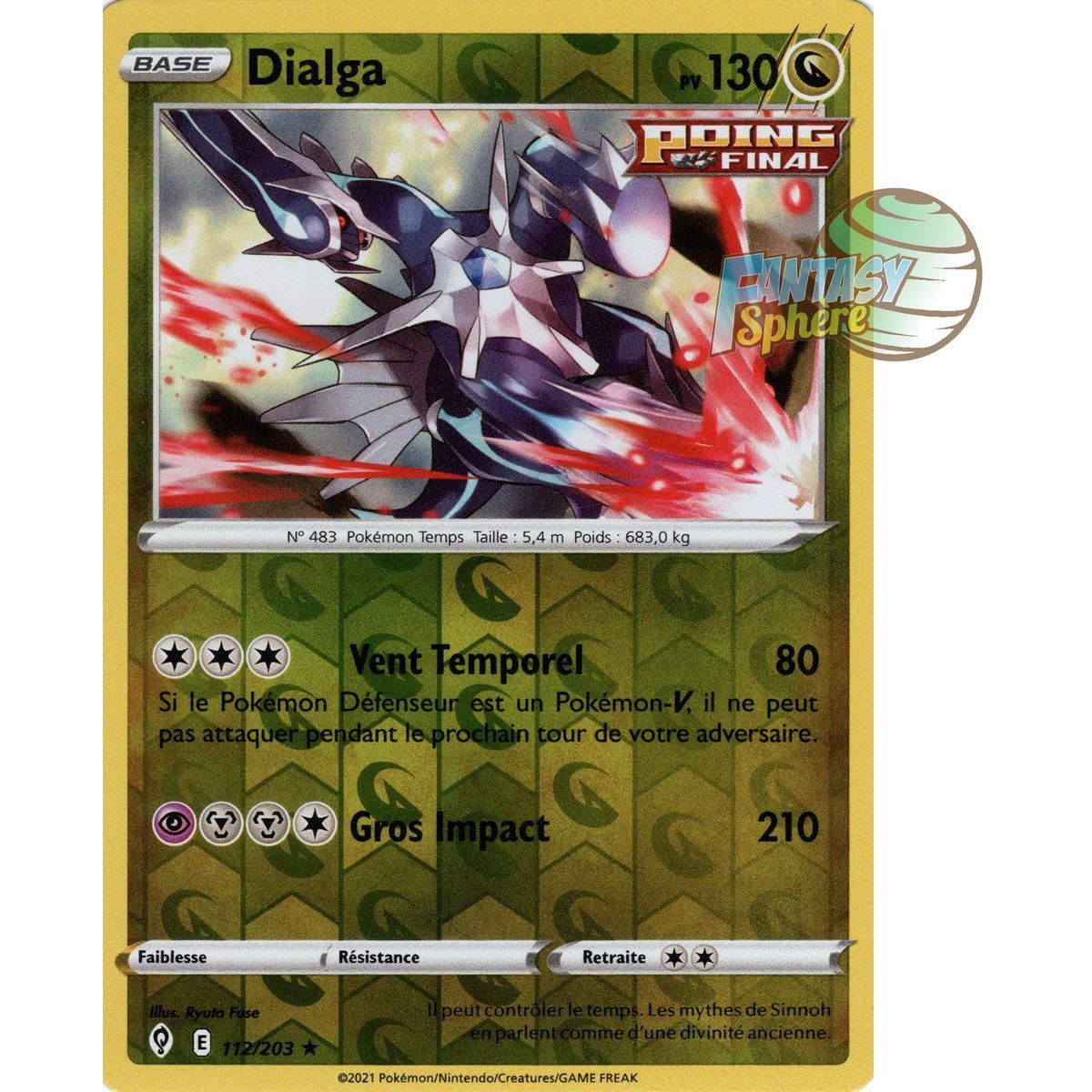 Item Dialga - Reverse 112/203 - Epee et Bouclier 7 Evolution Celeste