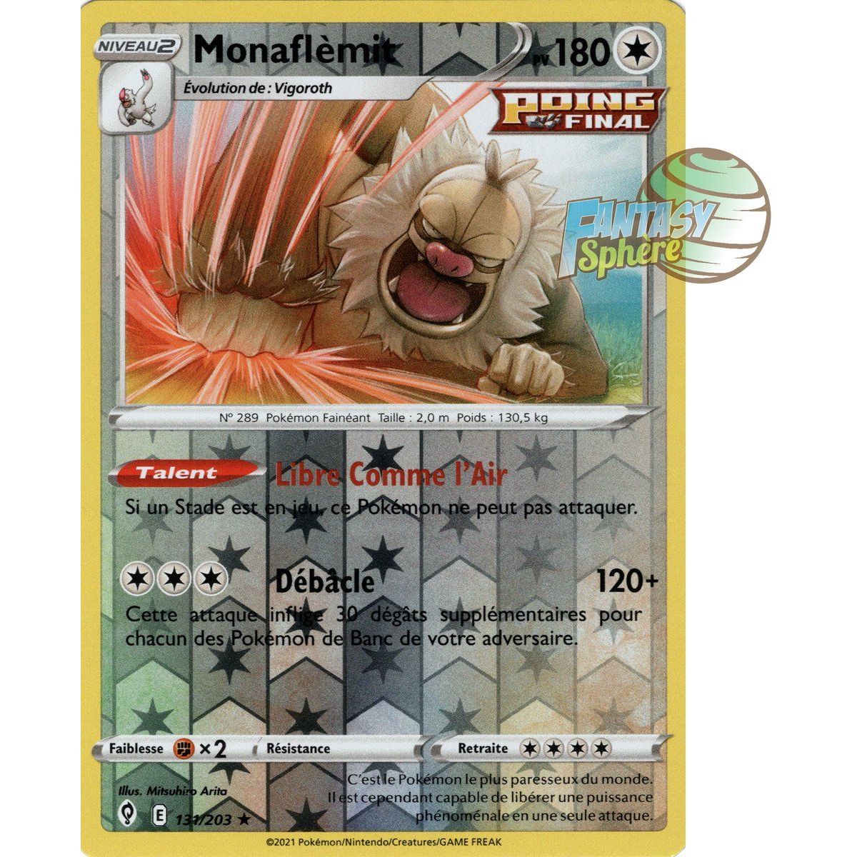 Item Monaflèmit - Reverse 131/203 - Epee et Bouclier 7 Evolution Celeste