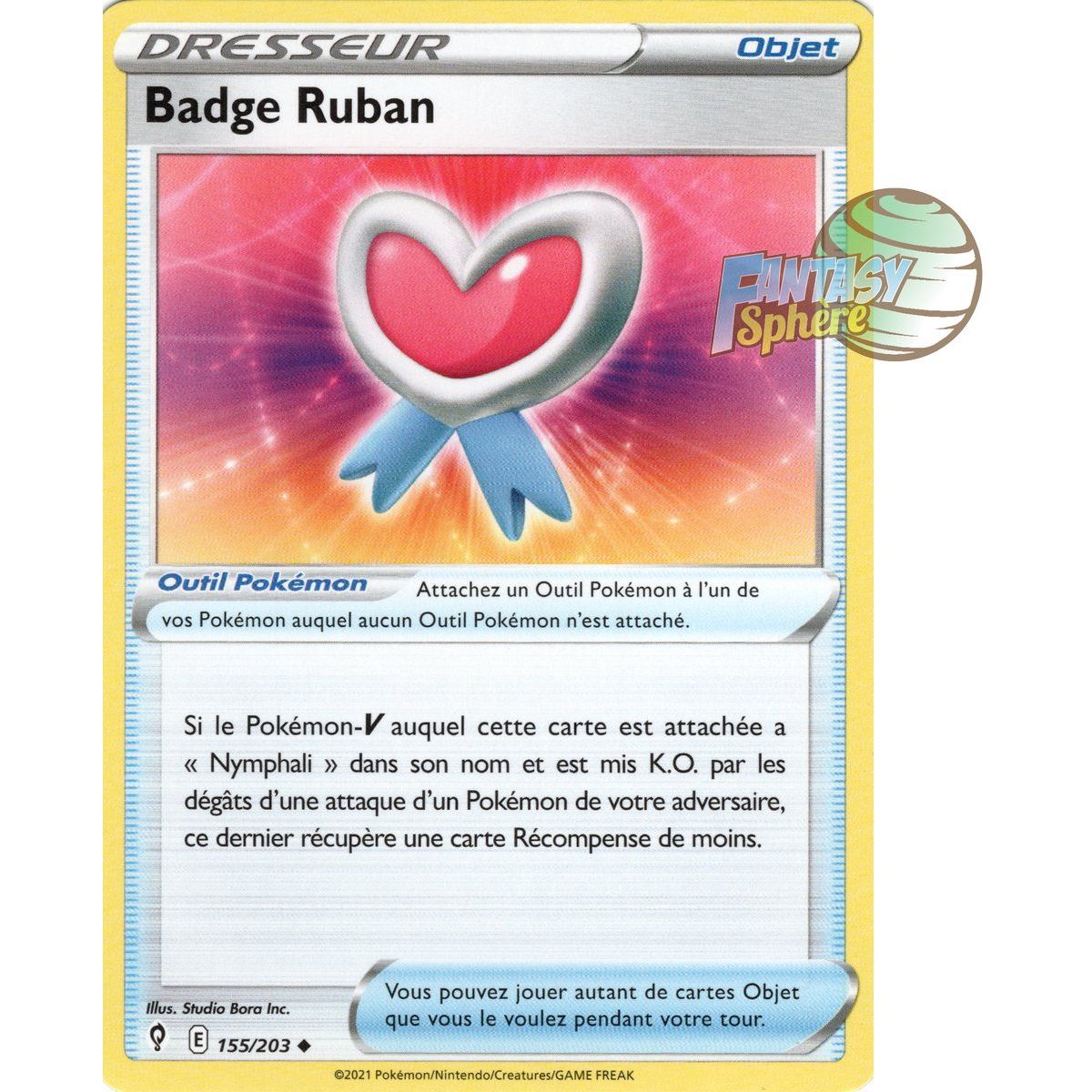 Item Badge Ruban - Peu Commune 155/203 - Epee et Bouclier 7 Evolution Celeste