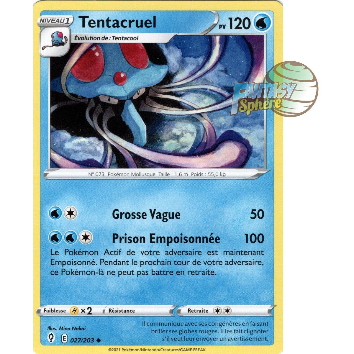 Item Tentacruel - Peu Commune 27/203 - Epee et Bouclier 7 Evolution Celeste