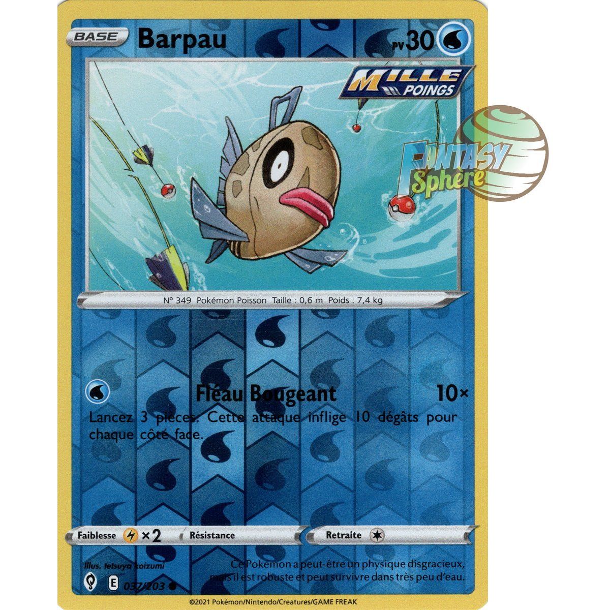 Item Barpau - Reverse 37/203 - Epee et Bouclier 7 Evolution Celeste