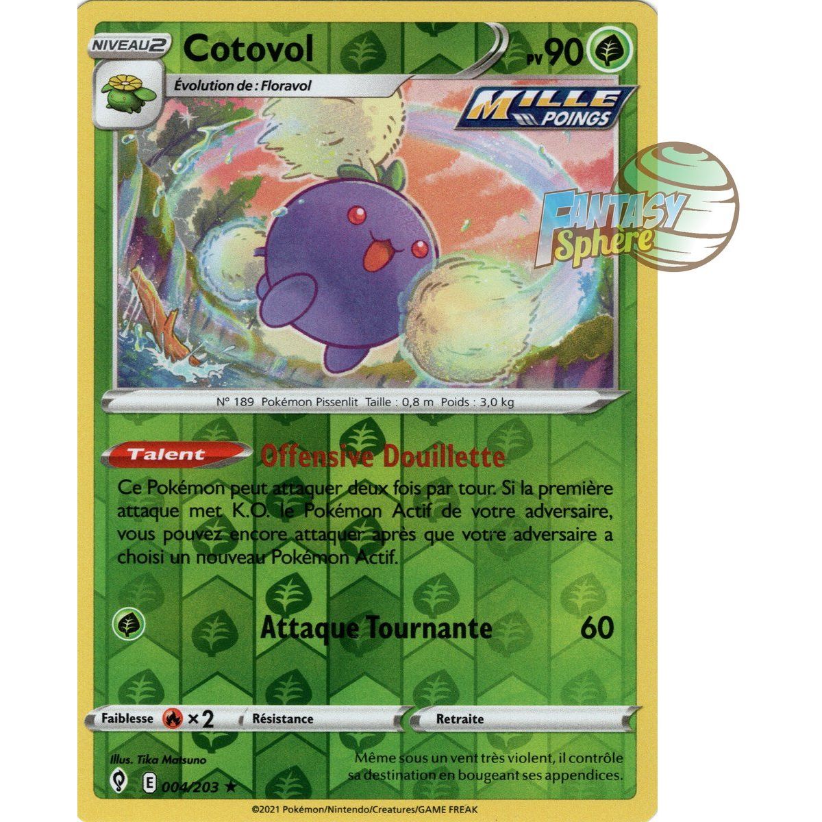 Item Cotovol - Reverse 4/203 - Epee et Bouclier 7 Evolution Celeste