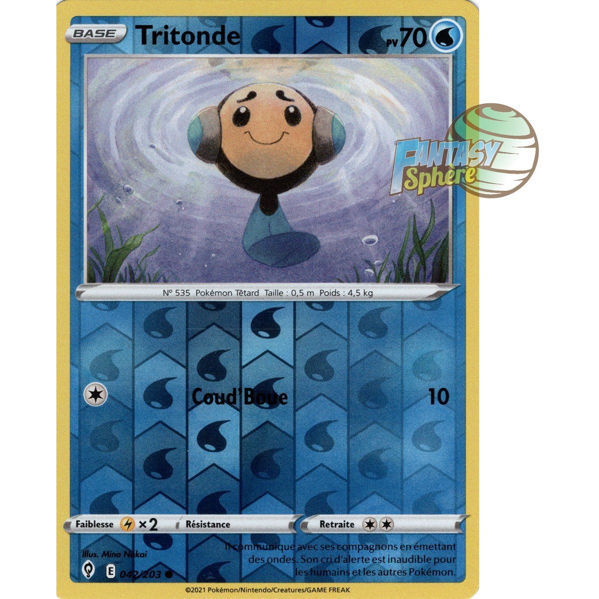 Item Tritonde - Reverse 42/203 - Epee et Bouclier 7 Evolution Celeste