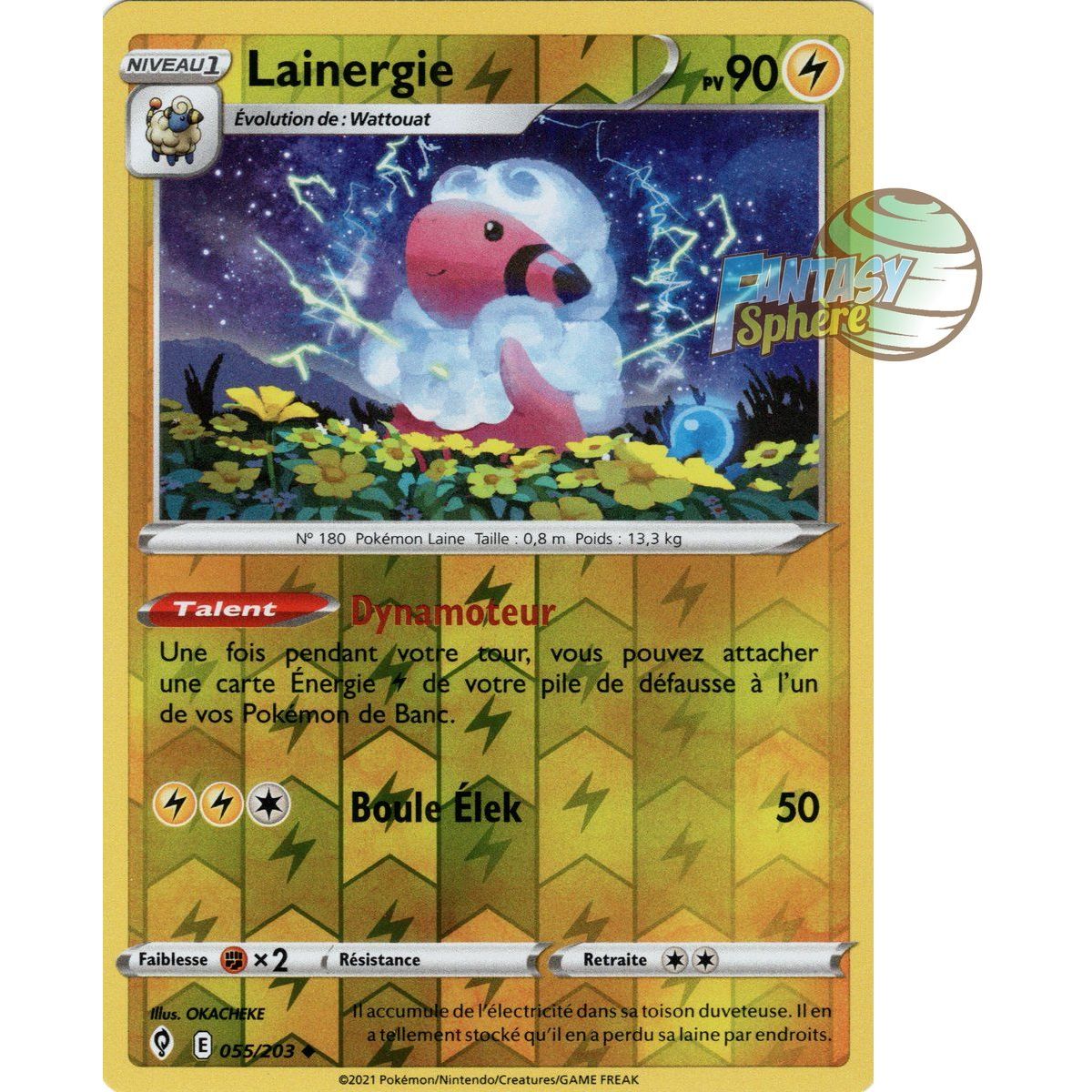 Item Lainergie - Reverse 55/203 - Epee et Bouclier 7 Evolution Celeste