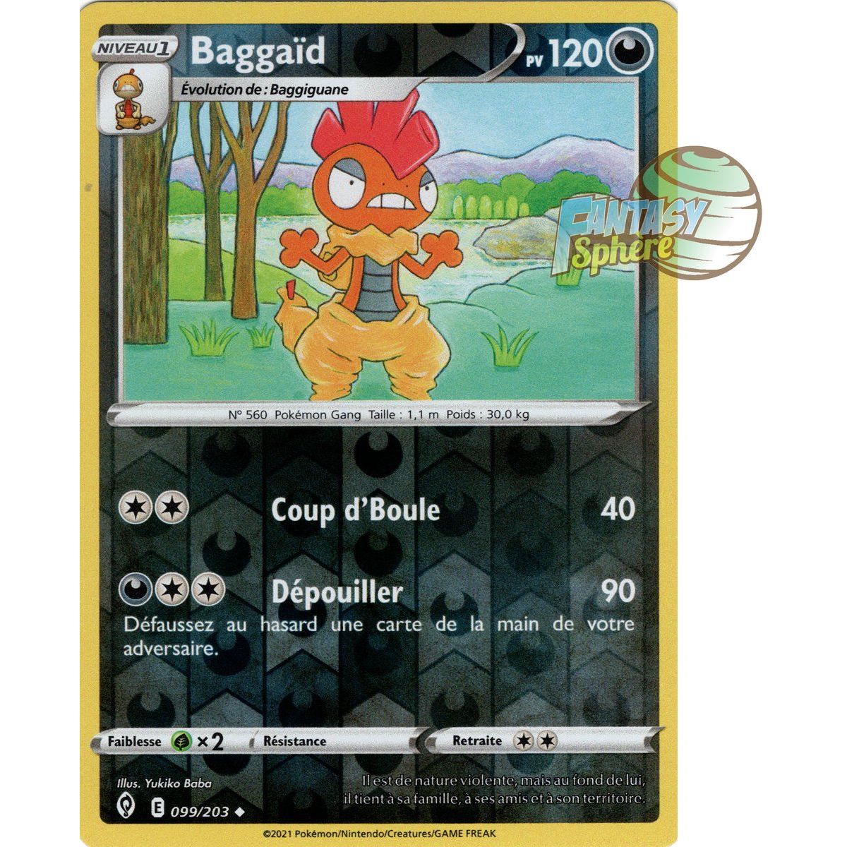 Item Baggaïd - Reverse 99/203 - Epee et Bouclier 7 Evolution Celeste