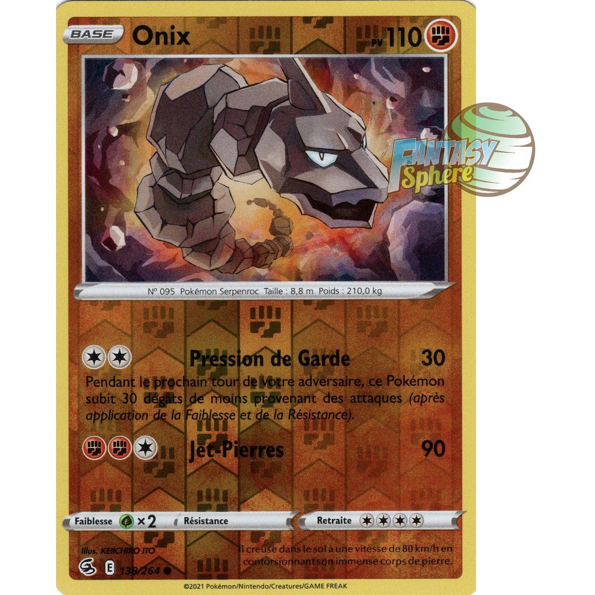 Item Onix - Reverse 138/264 - Epee et Bouclier 8 Poing de Fusion