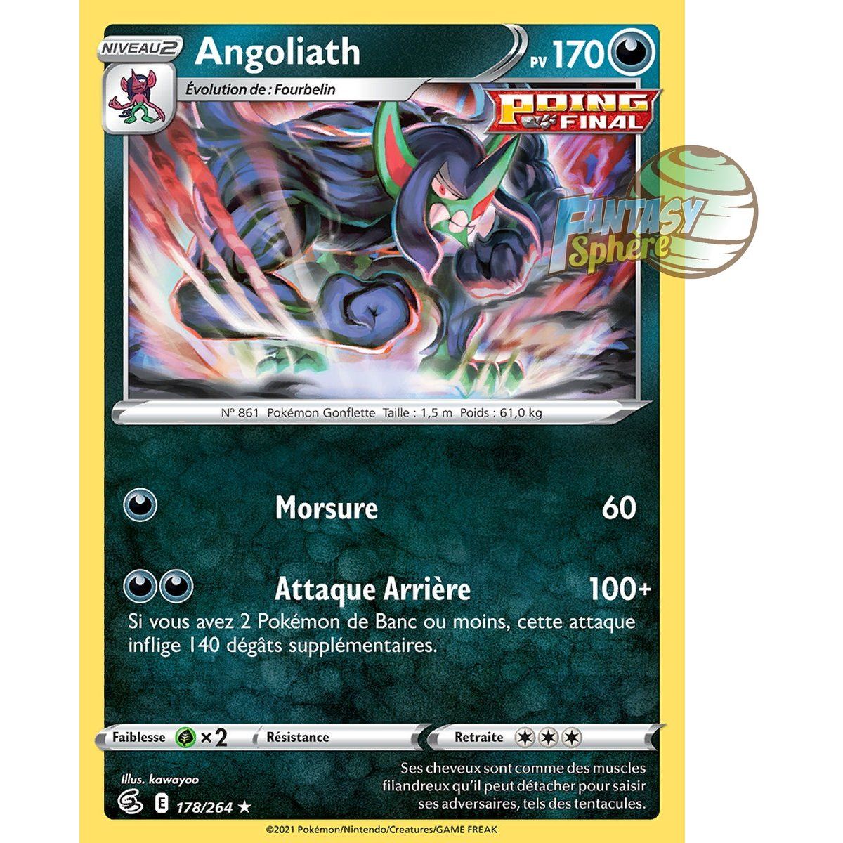 Item Angoliath - Holo Rare 178/264 - Epee et Bouclier 8 Poing de Fusion