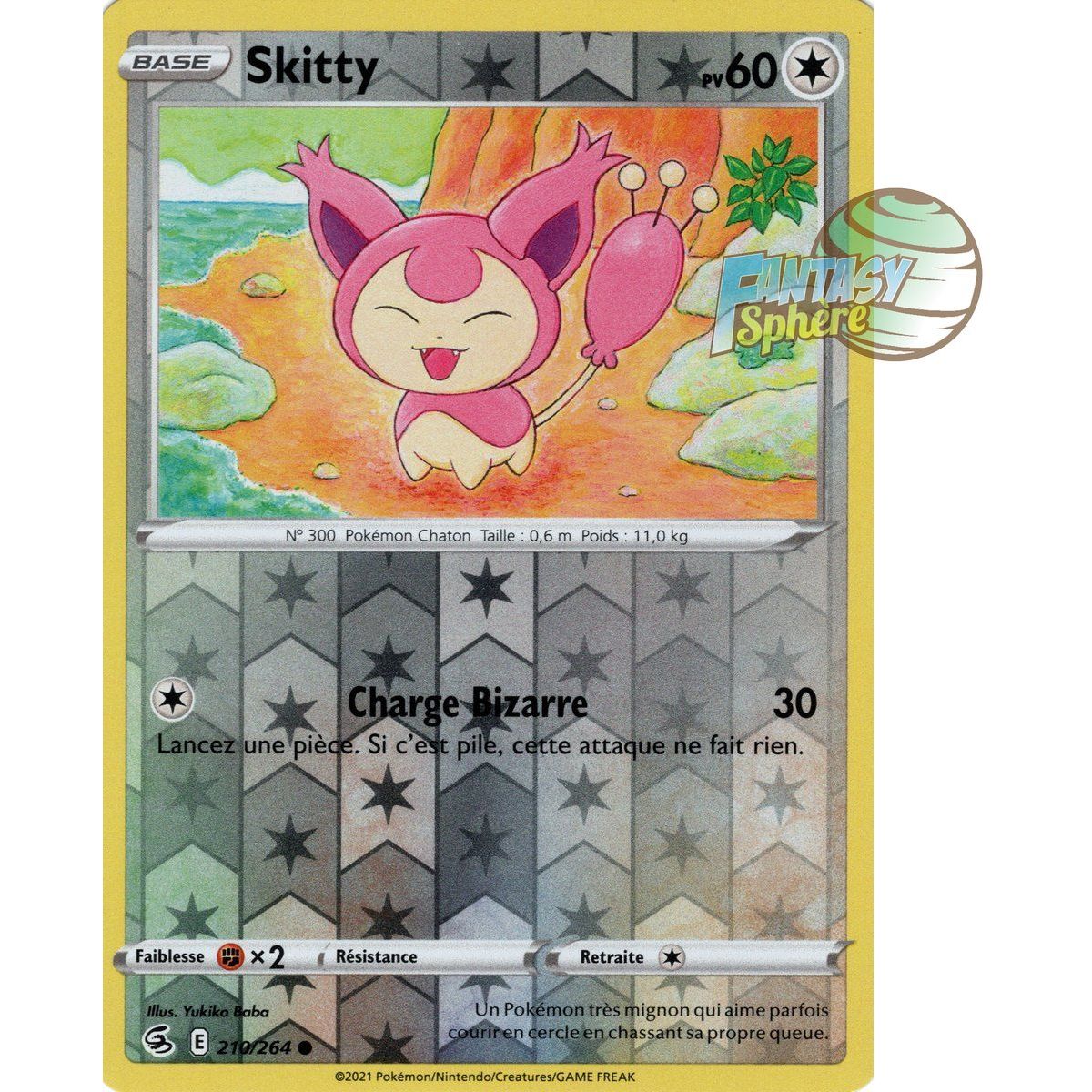 Item Skitty - Reverse 210/264 - Epee et Bouclier 8 Poing de Fusion