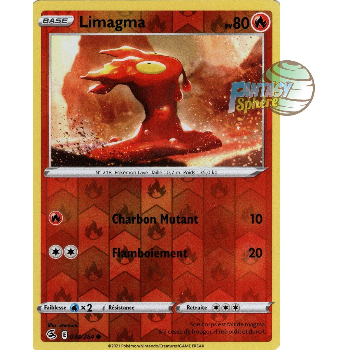 Item Limagma - Reverse 34/264 - Epee et Bouclier 8 Poing de Fusion