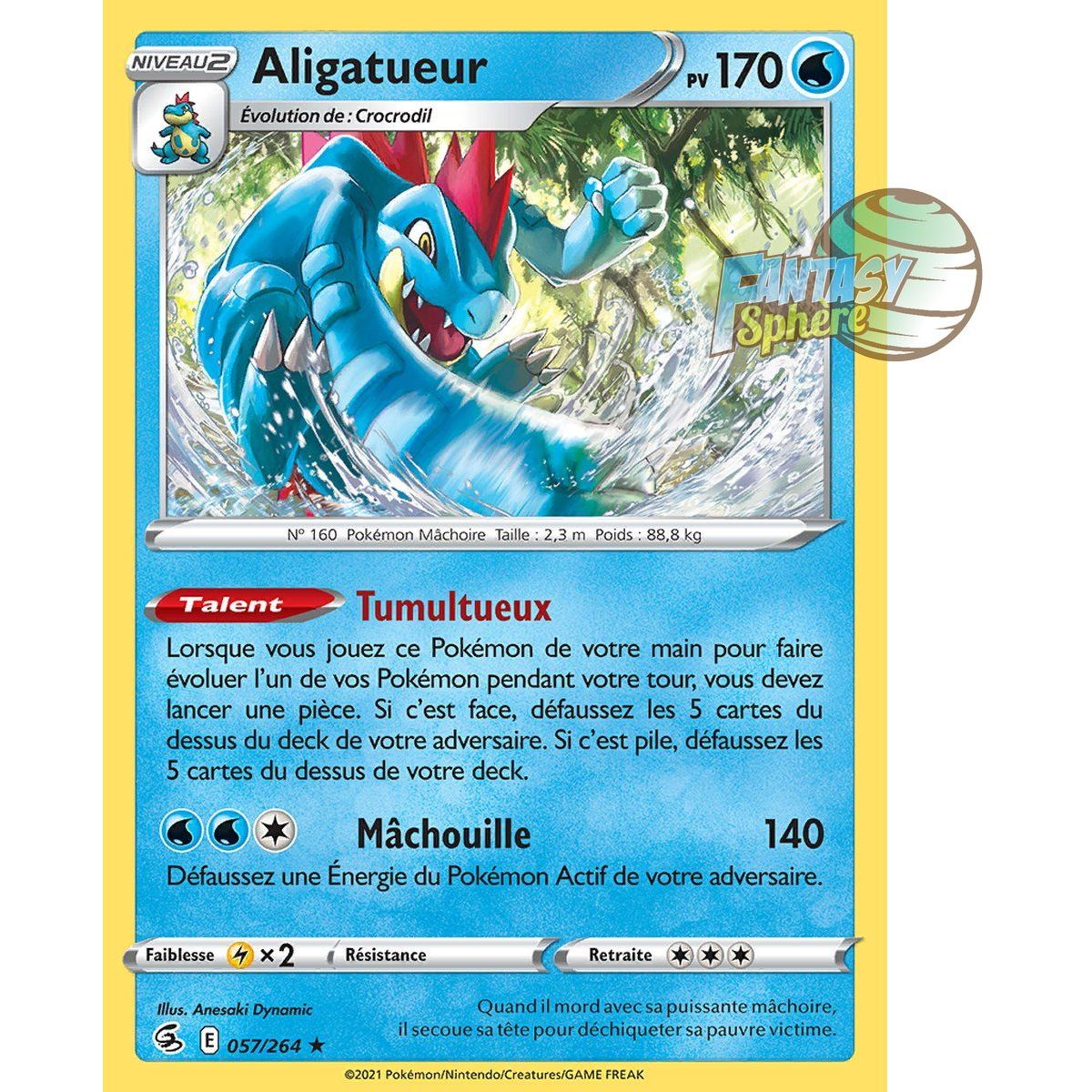 Item Aligatueur - Holo Rare 57/264 - Epee et Bouclier 8 Poing de Fusion