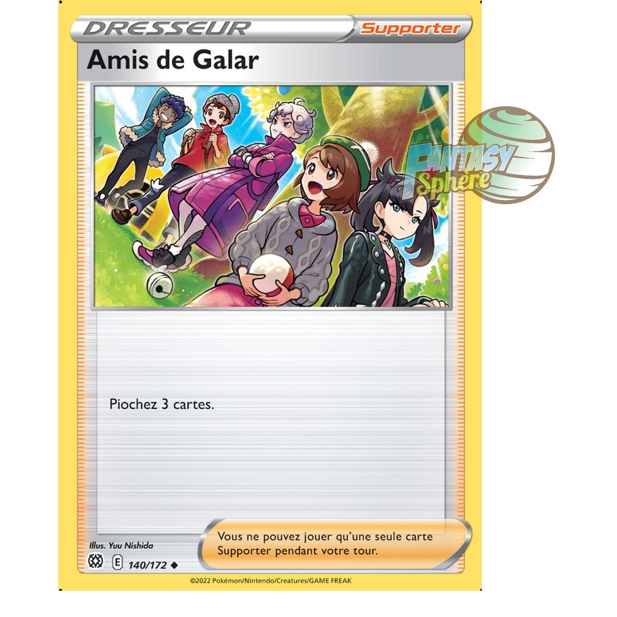 Amis de Galar - Peu Commune 140/172 - Epee et Bouclier 9 Stars Etincelantes