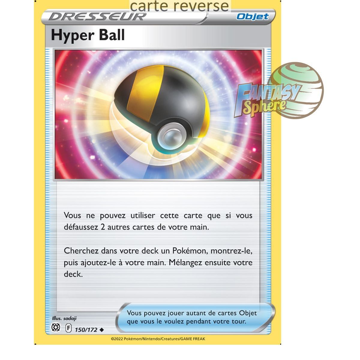 Hyper Ball - Reverse 150/172 - Epee et Bouclier 9 Stars Etincelantes