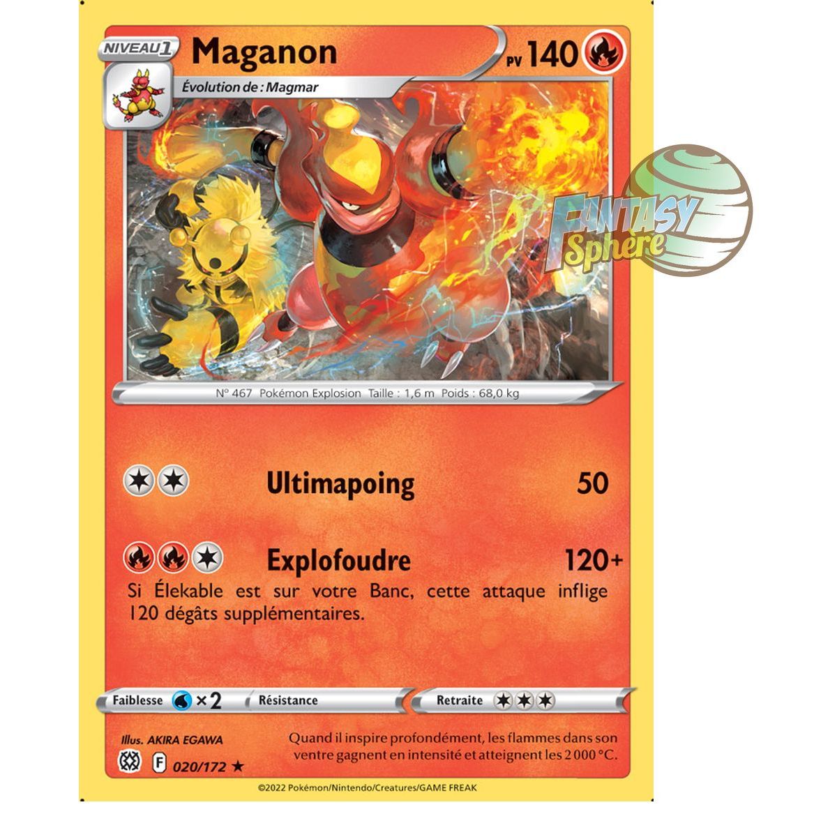 Item Maganon - Rare 20/172 - Epee et Bouclier 9 Stars Etincelantes